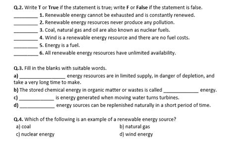 renewable and nonrenewable resources worksheet grade 7